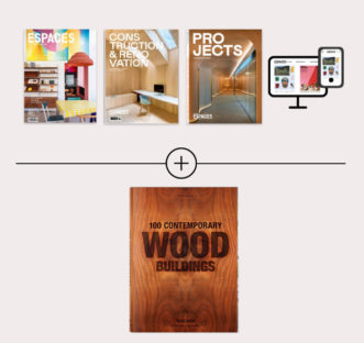 Pack 100 Contemporary Wood Buildings + abonnement 2 ans pour offre combinée pour les amateurs de design et d'architecture