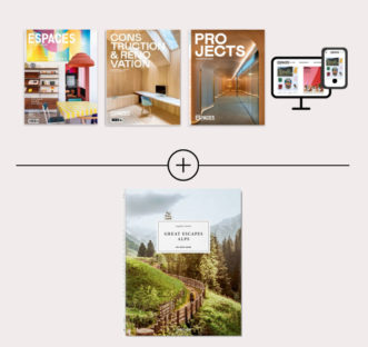 Pack Great Escapes Alps + abonnement 2 ans pour offre combinée pour les amateurs de design et d'architecture